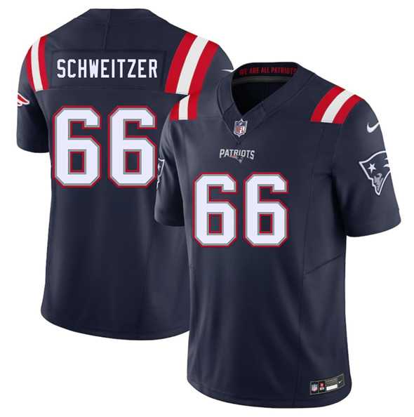 Men & Women & Youth New England Patriots #66 Wes Schweitzer Navy 2025 F.U.S.E. Vapor Limited Stitched Jersey->new england patriots->NFL Jersey